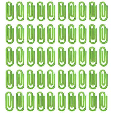 Imagem de Mini Clips 25mm Verde Limão Prendedor De Papel Com 1000 Unidades - Rus