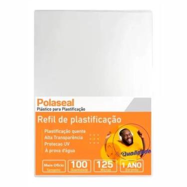 Imagem de Polaseal Para Plastificação Meio Ofício 170x226x0,05 100un - Cassmar 