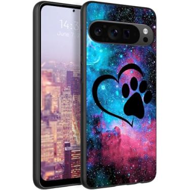 Imagem de RAUEDWDJS Capa de TPU macio para Google Pixel 10-Pro-XL, ajuste fino, antiarranhões, antiderrapante, absorção de choque, 6,8 polegadas 2025-Galaxy Love Paw