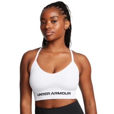 Imagem de Top de Treino Under Armour Vanish Seamless Low Feminino, Branco, M