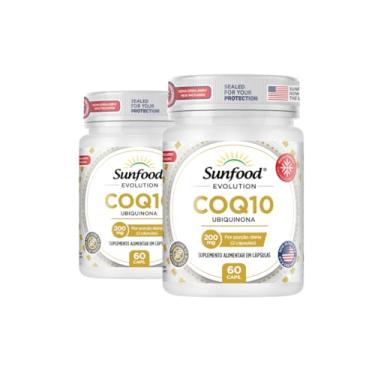 Imagem de KIT 02 COQ10 UBIQUINONA 200MG 60 CAPSULAS - SUNFOOD EVOLUTION