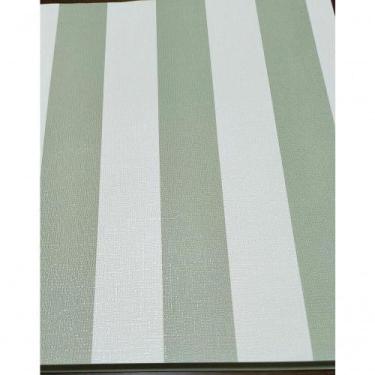 Imagem de Papel De Parede Infantil Vinílico- Listrado Vichi Verde Oliva Revoada 