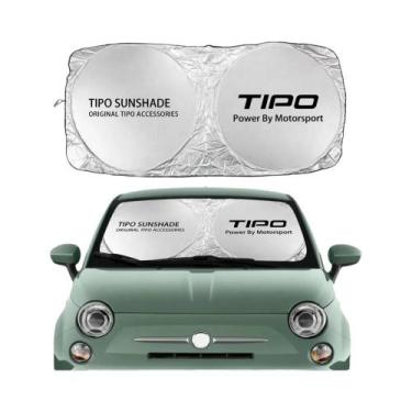 Imagem de Protetor Solar Para Para-brisa De Carro Fiat 500 Panda Punto Bravo Tip