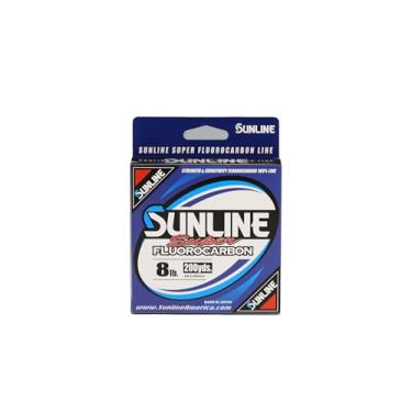 Imagem de Sunline Linha de pesca super fluorocarbono (transparente, 3,6 kg/180 jardas)