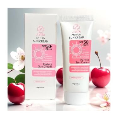 Imagem de Korea J.Vita Creme solar anti-UV 60 g SPPF50+ PA + + Protetor solar impermeável perfeito que mantém a pele hidratada e saudável com forte proteção UV