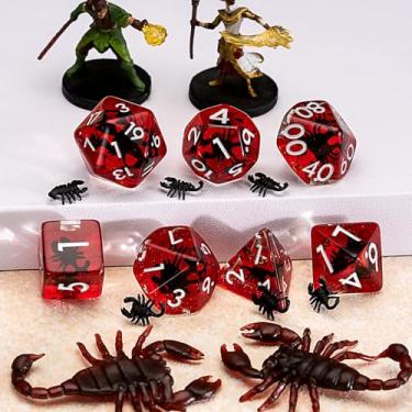 Imagem de Polyhedral DND Dice,Resin Capricorn D&D D and D Dice Set for Dungeons and Dragons MTG RPG Board Games