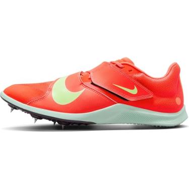 Imagem de NIKE Rival Jump Sprung-Spike Für Leichtathletik, bico de salto para homem, Bright Crimson Washed Coral Lime Blast, 45 EU