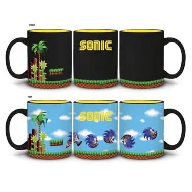 Imagem de JUST FUNKY Sonic the Hedgehog Heat Changing 16-Bit Ceramic Coffee Mug | Official Sonic The Hedgehog Collectible Cup | Holds 16 Ounces