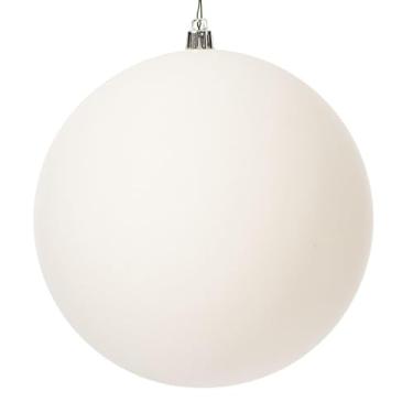 Imagem de Vickerman Ornamentos brancos de 15,24 cm (6"), 4 por caixa