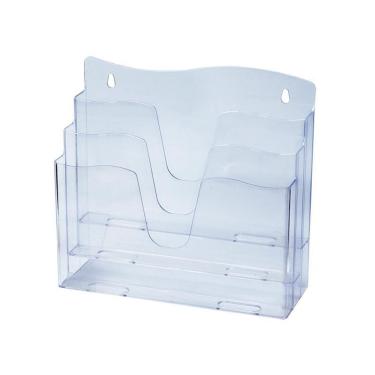 Imagem de Organizador de escritório 3 divisões cristal 3055H Dello