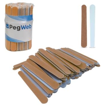 Imagem de 100 Lixa de Unha Mini Descartáveis Manicure Pedicure 8 Cm Salão Profissional Beleza Cutícula Unha Podologia Brinde Mimo Outubro Rosa Eventos Marca Pegweb (Parda, unidade, 100, Grão 100/180)