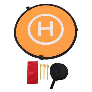 Imagem de Heayzoki Drone Landing Pad, Helipad de Pano da Prova de água Dobrável Portátil Com Tiras Reflexivas e Unhas Moídas, para Mini Ar e Todos Os Drones RC (55cm)