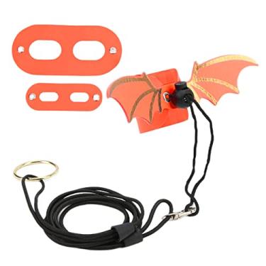 Imagem de GLOGLOW Caia de Animais de Estimação e Palavras -chave do Público -alvo :(Rabino Lagarto Coleira, Arnês de Dragão Barbudo Ajustáveis ​​para Répteis Lagartos Gecko Iguanas Anfíbios Nan Nan (Laranja)