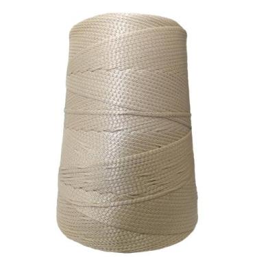 Imagem de Fio Náutico Cordão 500G 3Mm 500M Croche Trico Bolsa Juta - Rayontex