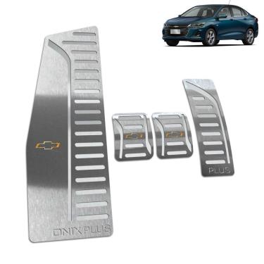 Imagem de Descanso de Pé + Pedaleira Manual Onix Plus 2020 Prata