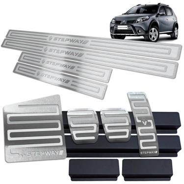 Imagem de Soleira Pedaleira Descanso Sandero Stepway 2008/13 Prata AR