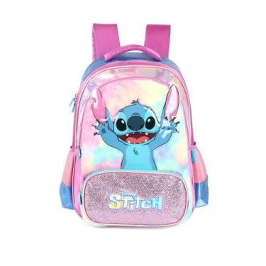 Imagem de Mochila Costas Stitch Disney Infantil Kids Meninas Escolar, Roxo