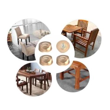 Imagem de 50 Sapata De Silicone 25x10mm Reforço Para Móveis - MARELAGO