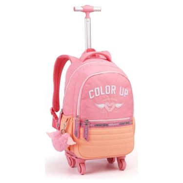 Imagem de Mochila De Roda 18 Color Up Feminina Escolar Passeio