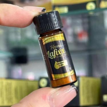 Imagem de Henna em pó Para Design de Sobrancelhas 1g Lafixx, Castanho Claro