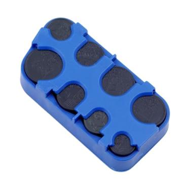 Imagem de Ioensy Caixa de armazenamento porta-moedas, classificador portátil, coleção de presentes compactos, organizador retangular para amadores, dispensador de, Azul