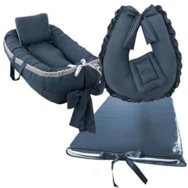 Imagem de Conjunto PráTico: Almofada De AmamentaçãO, Redutor E Trocador | Inclui Capa PláStica ImpermeáVel Para FáCil Limpeza E Higiene | Kit 3 Em 1(TOPAZIO)