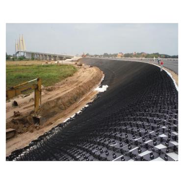 Imagem de Grade de solo permeável HDPE resistente - controle de entrada de automóveis, inclinação e erosão, disponível em tamanhos (5 m x 7 m (16,5 pés x 23 pés))