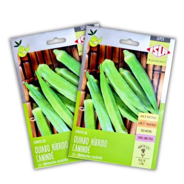 Imagem de ISLA, 2x Sementes de Quiabo Híbrido Canindé Super ISLA