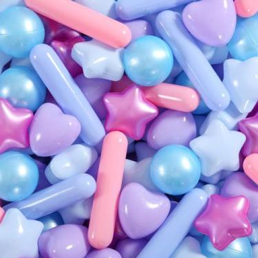 Imagem de Ball Pit Balls STARBOLO 200 unidades de cores de sereia, 2,2"/5,1"