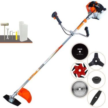 Imagem de Podador de Grama À Gasolina Vulcan VR430S 2T 43cc 1,7HP Roçadeira Late