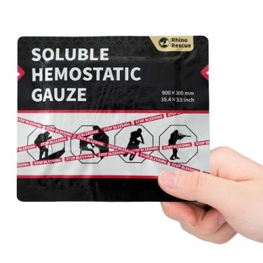 Imagem de Curativo de gaze hemostático RHINO RESCUE Solúvel 4x35cm 1 unidade