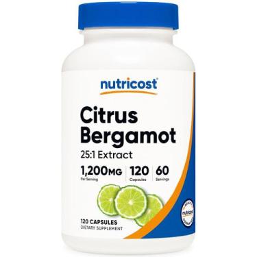 Imagem de Bergamota Cítrica Extrato 600mg 120 Caps Nutricost