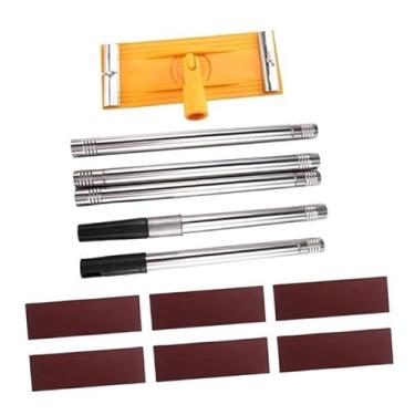 Imagem de Bothyi Lixadeira de poste para parede de drywall Disco de lixa 360 graus com lixa manual Limpeza e polimento aprimorados Lixadeira de deck