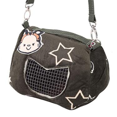 Imagem de AYNEFY Pequeno Portador de Animais Portátil Flanela Saco Mensageiro Estilingue para Animais de Estimação Leve Conforto Viagem Pequenos (L)