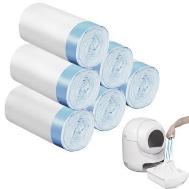 Imagem de 60 caixas de areia extragrande para gatos, sacos de lixo para gatos para caixa de areia autolimpante Cleanpethome