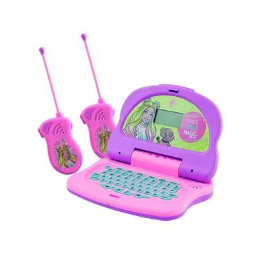 Imagem de Kit Barbie - Laptop Charm Tech Infantil Bilíngue + Walkie Talkie Infantil