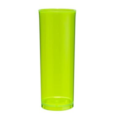 Imagem de Kit 12pçs Copo Long Drink 330ml Acrilico (VERDE NEON)