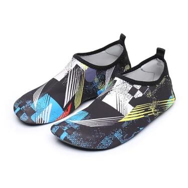 Imagem de Sapatos aquáticos de secagem rápida, meias aquáticas, antiderrapantes, para praia e homens, Ombre Graffiti, 7-8 Women/6-7 Men