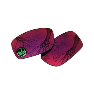 Imagem de Raydi Lentes de reposição de policarbonato para óculos de sol quadrados RayBan RB4057 - Espelho Midnight Sun - Polarizado