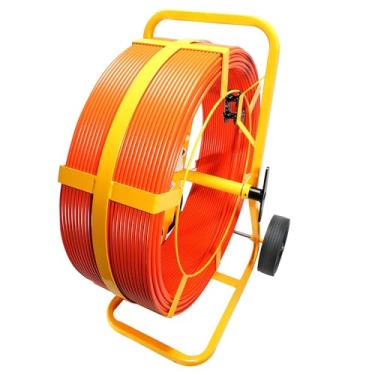 Imagem de Jameson Good Buddy II 3/20.3 cm x 304.8 m Duto de fibra de vidro e conduíte Rodder – Carretel de alta capacidade com rodas todo-o-terreno para puxar cabos elétricos e telecomunicações