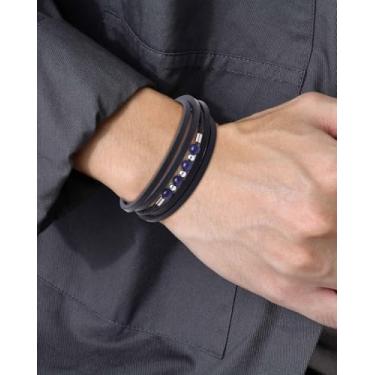 Imagem de Pulseiras punk rock unissex para homens e mulheres pulseira punk, One Size, Aço inoxidável, Sem Pedra Preciosa