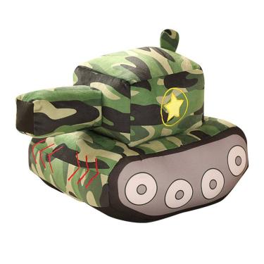 Imagem de Veículo militar recheado com tanque macio de brinquedo de pelúcia
