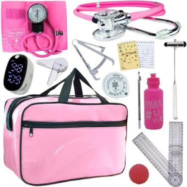 Imagem de Kit Bolsa Fisioterapia Acadêmico Martelo Buck Goniômetro Completo - In