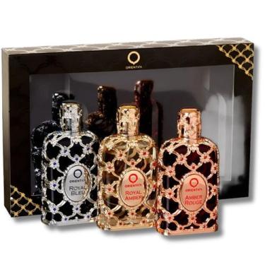 Imagem de Kit Perfume Orientica Royal Bleu Unissex 30ml, Amber Rouge 30ml e Roya