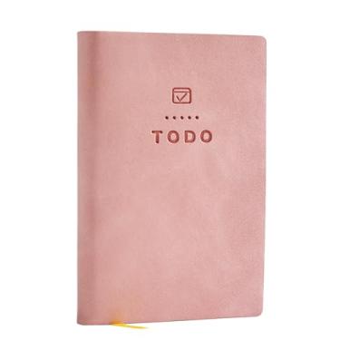 Imagem de Tiita Bloco de notas para fazer lista de tarefas diárias com 98 páginas, bolso de trabalho, agenda, diário, sem data, 10,7 x 7,1 cm, pequeno caderno rosa