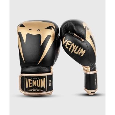 Imagem de Venum Luvas de boxe Giant 2.0 Pro Gancho e Laço - Preto/Dourado - 283 g