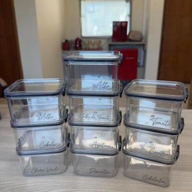 Imagem de Porta alho - pote para alho - porta cebola - porta molho de tomate - c