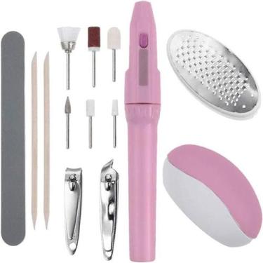 Imagem de Kit Lixa de Unha Elétrica Profissional Manicure Pedicure Caneta Elétri