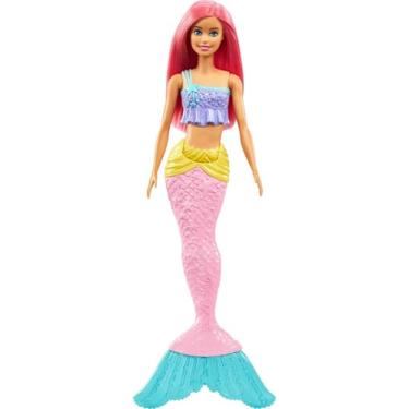 Imagem de Boneca Barbie Dreamtopia Sereia Cabelo Rosa e Cauda Rosa