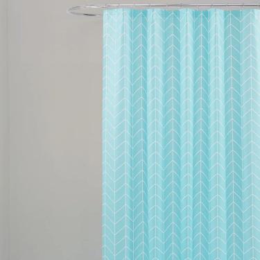 Imagem de Coina Box Peva Geometrico Azul 180x160cm - Uzoo Cortina Box Peva 1.80x1.60m Geometrico Azul 818002